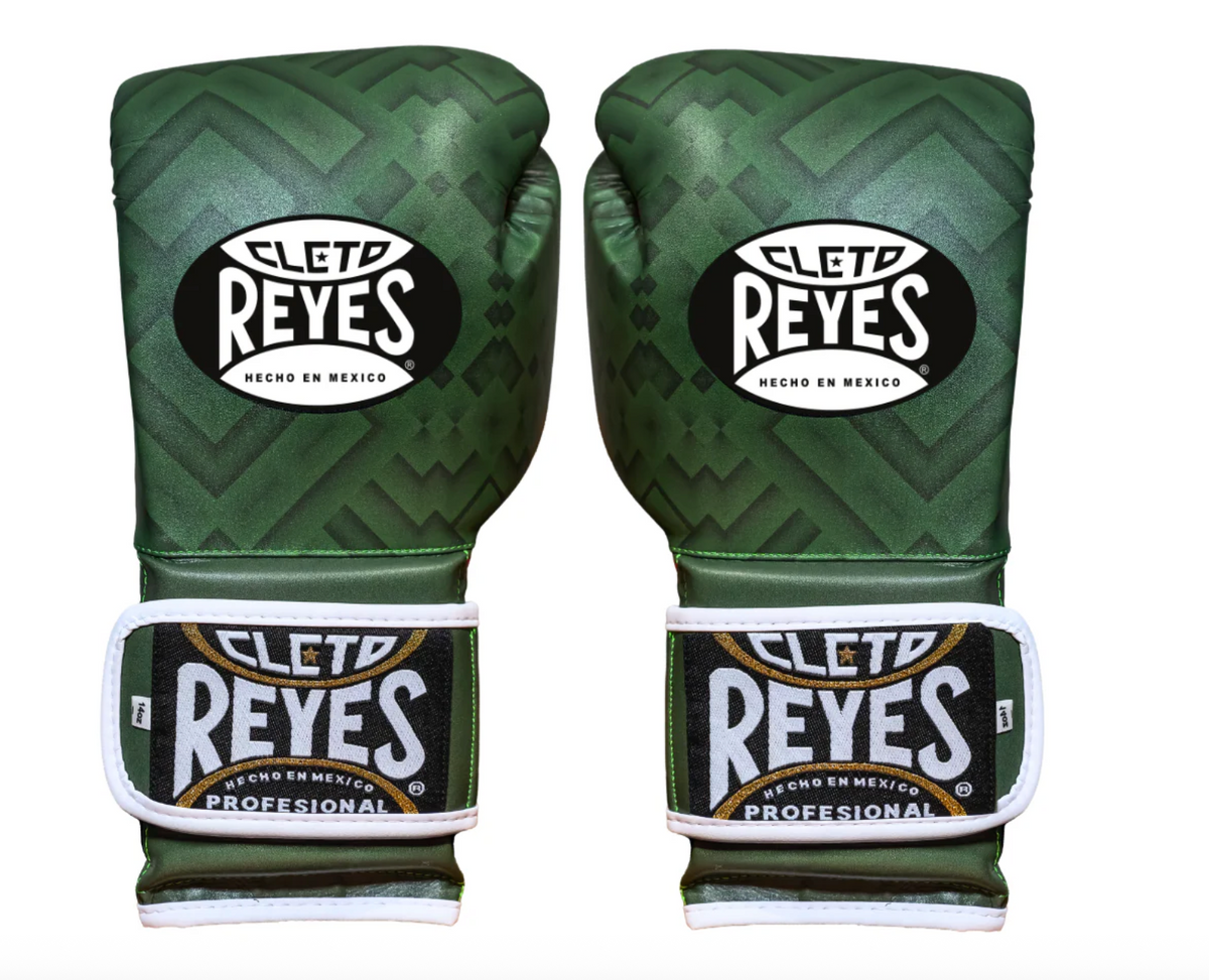 CLETO REYES レイジェス グリーン 10 オンスレースタイプ Cleto Reyes Mexican Collection Hook & Loop Training Gloves – Green